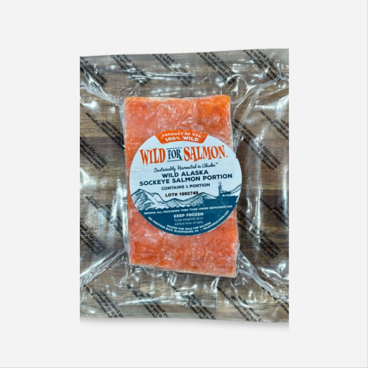 Wild Caught Alaskan Sockeye Salmon Portions